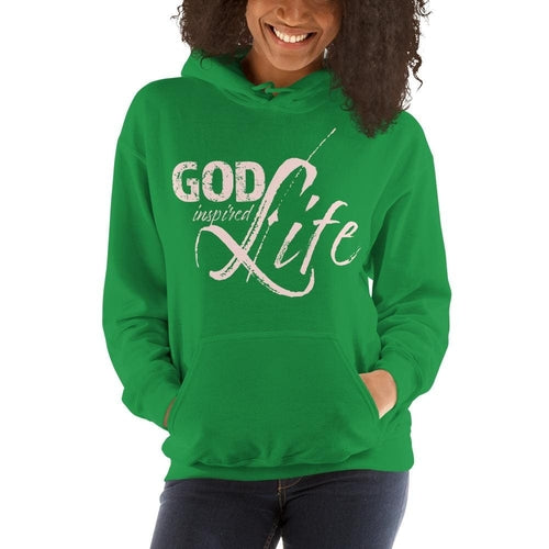 Womens god inspired life Hoodie - Pullover Sweatshirt - God Inspired Life / Pink